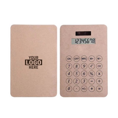 Kraft Paper Solar Calculator