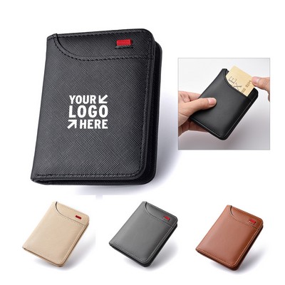 Casual PU Leather Wallet Card Holder