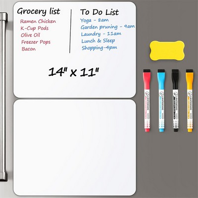 Magnetic Reusable Whiteboard with Accessories