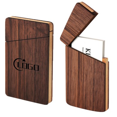 Walnut Business Card Holder