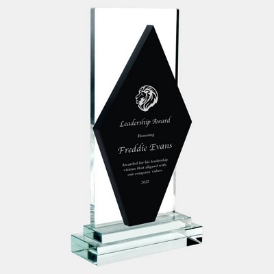 Black Diamond Award with Clear Base