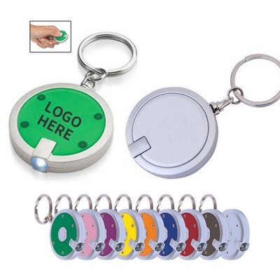 Circular LED Keychain Light