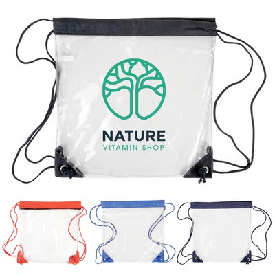 PVC Clear Drawstring Bag