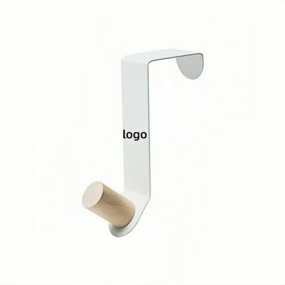 Colorful Iron Over-the-Door Hook Rack – No-Drill, No-Residue Hanger for Coats and Bags