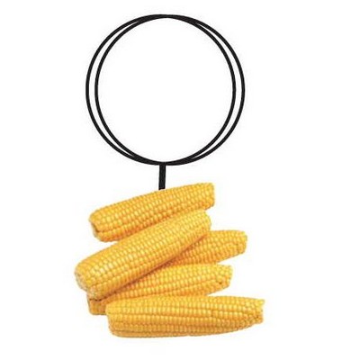 Corn On Cob Executive Key Chain w/Mirrored Back (4 Square Inch)