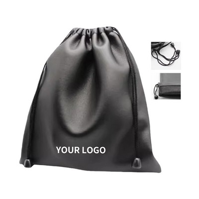 Thickened Non Woven Drawstring Storage Bag With Dual Rope Closure