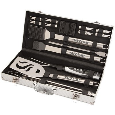 20-Piece Deluxe Stainless-Steel Grilling Set