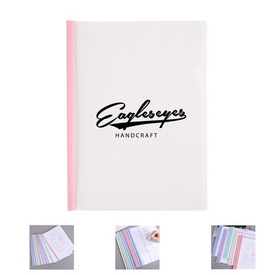 Report Cover with Sliding Bar