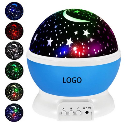 Moon Star Projector Desk Lamp