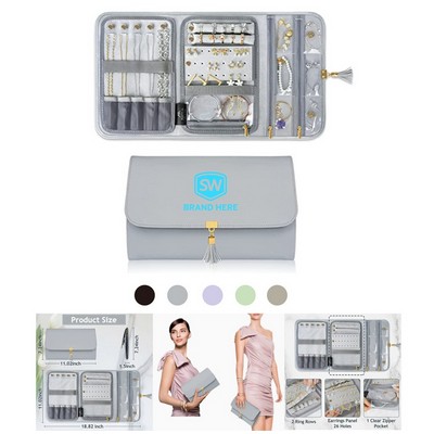 PU Foldable Travel Jewelry Bag