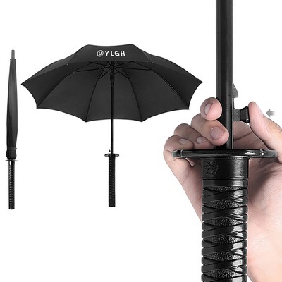 Press-to-Open Sword Handle Shaped Umbrella