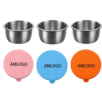 Mini Sauce Pots with Silicone Seals
