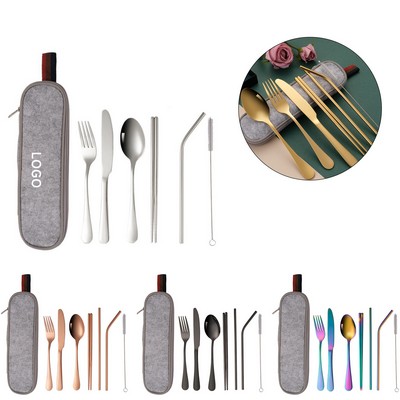 8 Pieces Stainless Steel Tableware Set