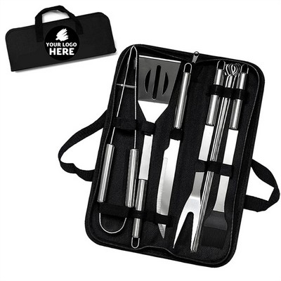 9-Piece Premium Stainless Steel Grill Utensil Kit With Carry Case