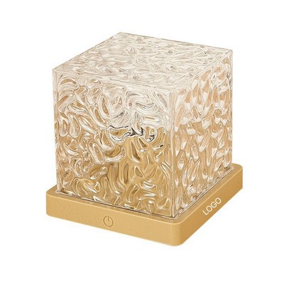 Dynamic Water Ripple Projector Lamp Square Crystal Shadow Atmosphere Light Nordic