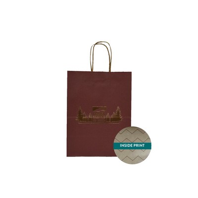Medium Mountain Vibes Collection Paper Shopping Bag (8"x4.75"x10.5")