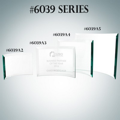 Jade Glass-Beveled Bent Glass 5" x 7"