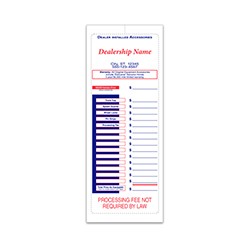 PEEL n SEAL™ 4 1/4 X 11" Custom Exterior Addendum Sticker