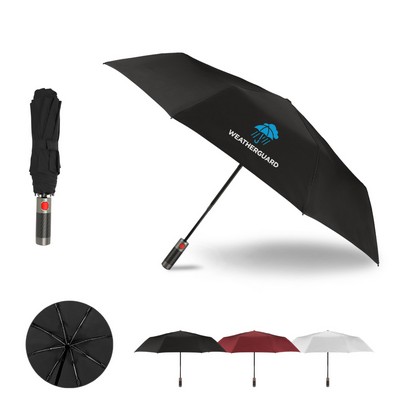 Pro-Grade 46" Arc Auto-Open Folding Travel Umbrella