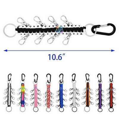 Paracord Cheer Bows Holder Paracord Keychain