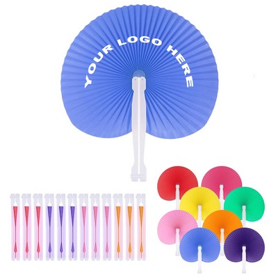 Promotional Round Paper Fan