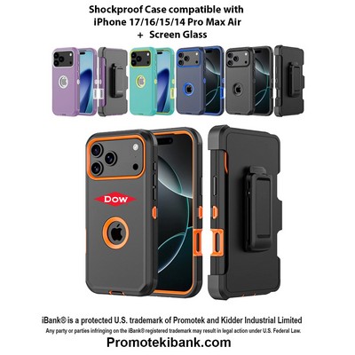 iBank ® Shockproof Case compatible with iPhone 17/16/15/14 Pro Max Air