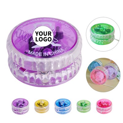 Light Up LED Yo-Yo Ball Auto Activate Dark Play for Kid Adult Party