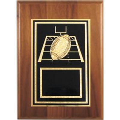 Cherry Plaque 6" x 8" - With a Football 4" x 6" Activity Plate