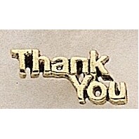 Thank You Marken Design Cast Lapel Pin (Up to 3/4")