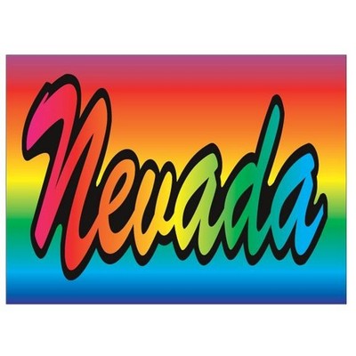Nevada Rectangle Metal Photo Magnet (2"x3")