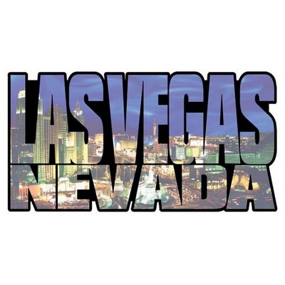 LV City Scape Magnet on Full Magnetic Back (12 Square Inch)