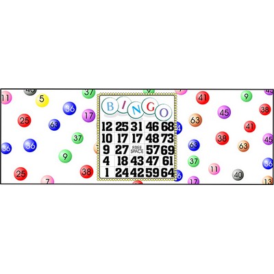 Bingo Card Panoramic Badge w/ Bar Pin (1.625"x4.625')