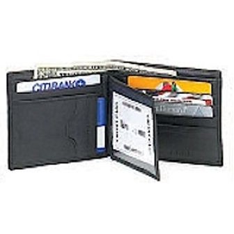 Men's Lamb Skin Wallet w/Middle Flap for Cards / Identification Card