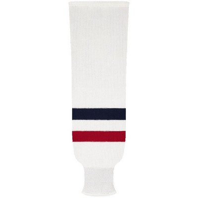 Team USA Pro Series White Home Socks w/Blue & Red Stripes