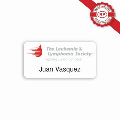 Laminated Name Badge (1.5"x3") Rectangle