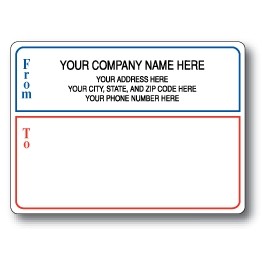 Standard Typewriter Mailing Label Roll w/Narrow Border