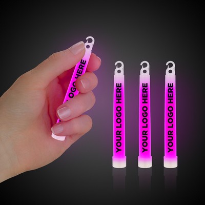 4" Premium Pink Glow Stick(Printed)