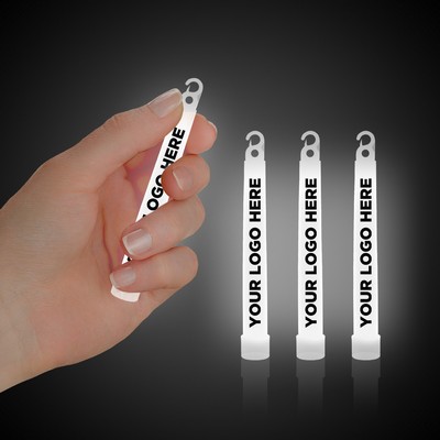 4" Premium White Glow Stick(Printed)