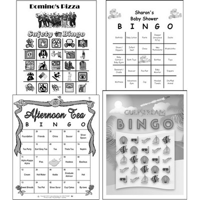 Full Custom Game Cards - Black & White (4.25"x5.50)