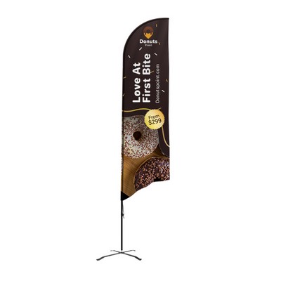 Flex Banner™ G7 Feather Flag Kit, Single-Sided 7'H