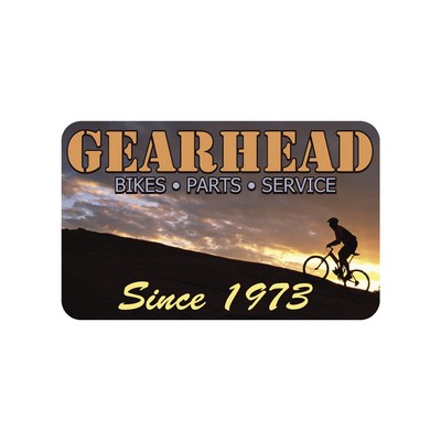 Rectangle Sticker | Round Corners | 2 1/2" x 4" | White Static | Static Back | Digital