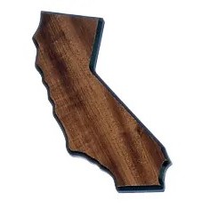 California State Shaped Plaque (5½"x13")