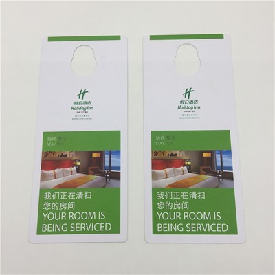 Plastic Hotel Door Hanger Card