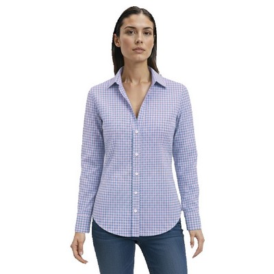 Ladies' Untucked Tricolor Plaid Shirt