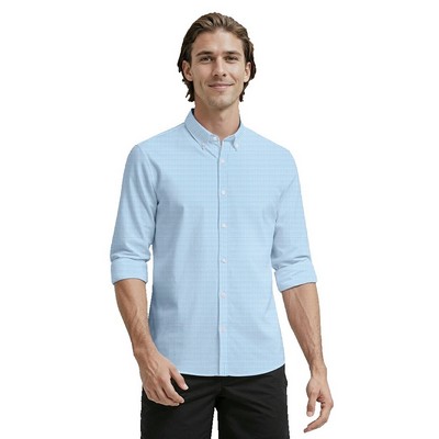 Men's Untucked Tricolor Plaid Shirt