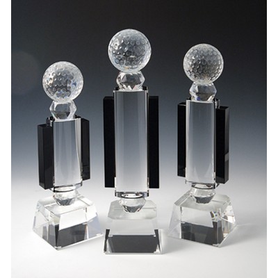 Golf Optical Crystal Award/Trophy 12.5"H - Variant A