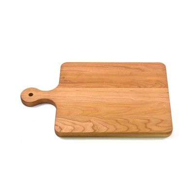 Cherry Wood Cutting Board With Rounded Handle