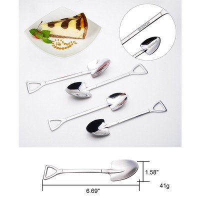 7" Matt Surface #304 Stainless Steel Ice Cream Round Shovel Spoon