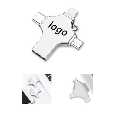 4" 1 Phone Flash Drives