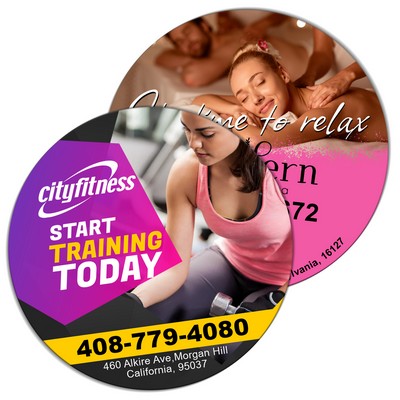 4" Circle Outdoor Magnets - 30 Mil